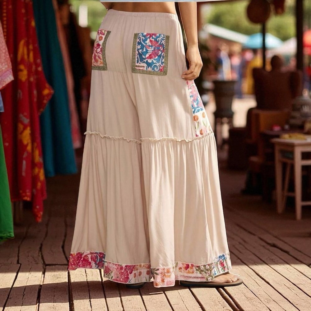 NWT Bohemela Wide Leg Pants - Picture 3 of 7